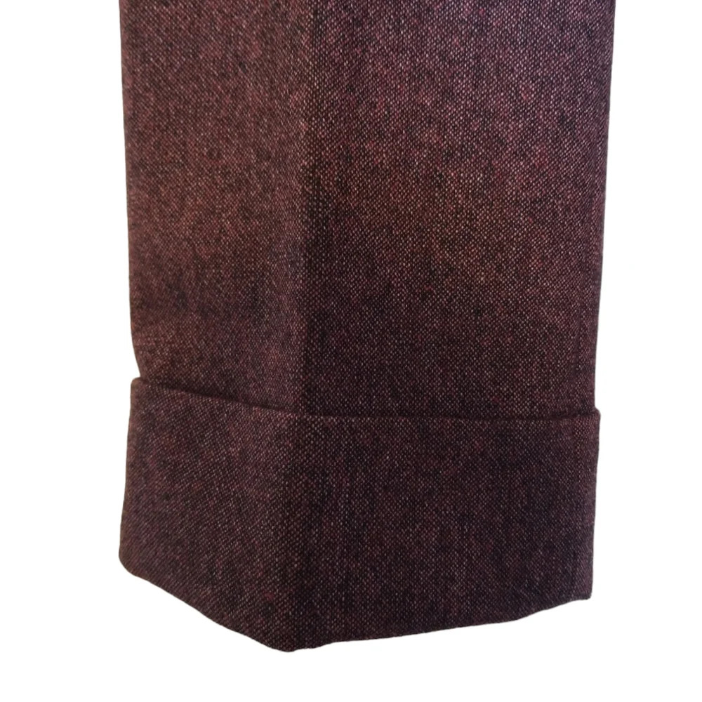 Express Design Studio Editor Cropped Plum Tweed S… - image 4